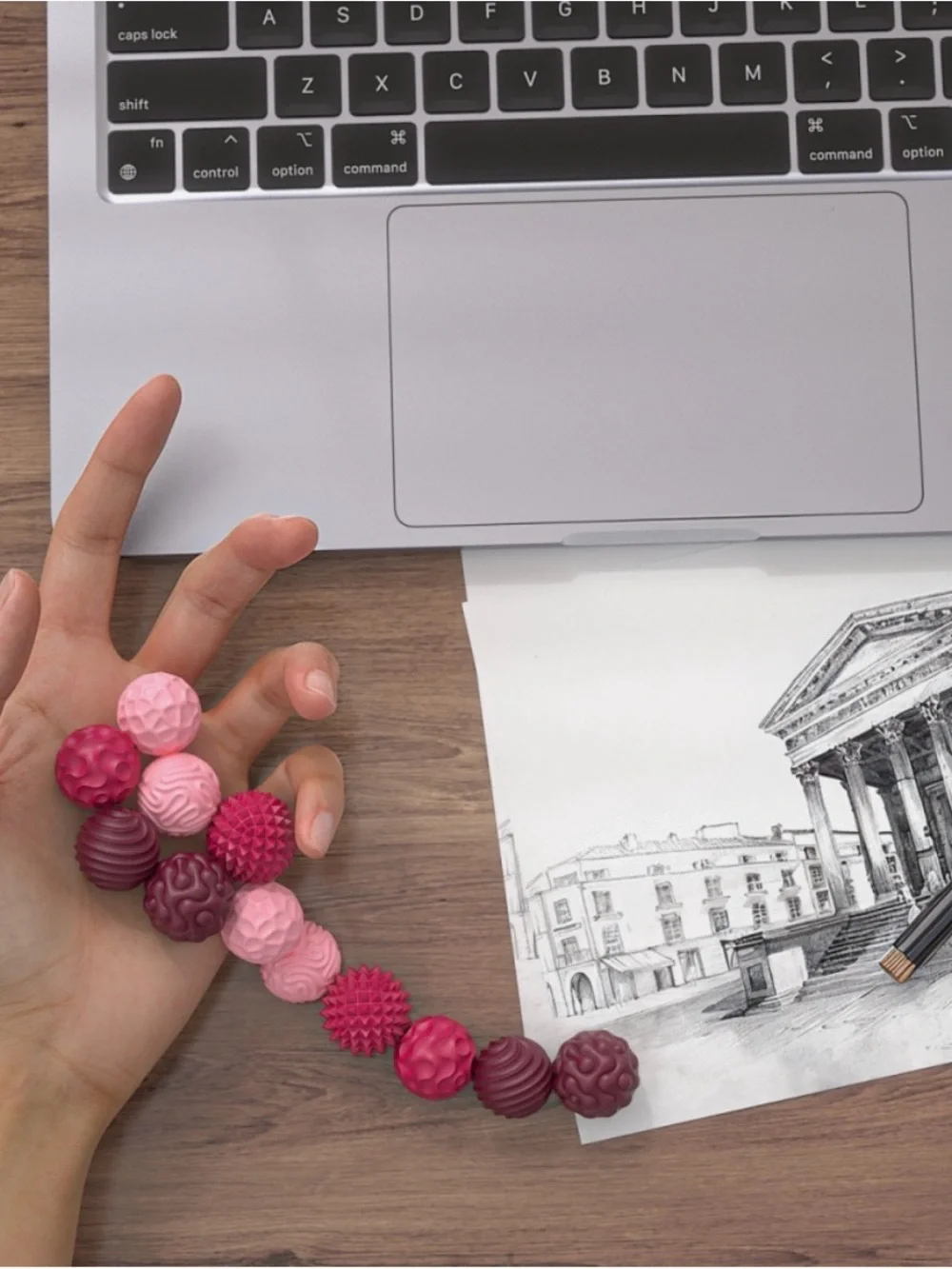 Therapeutic Massage Ball Set in Pink & Berry with Travel Case